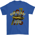 High Octane Ride 1971 Muscle Car Mens T-Shirt Cotton Gildan Royal Blue