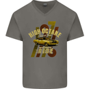 High Octane Ride 1971 Muscle Car Mens V-Neck Cotton T-Shirt Charcoal