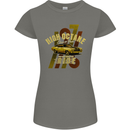 High Octane Ride 1971 Muscle Car Womens Petite Cut T-Shirt Charcoal