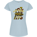 High Octane Ride 1971 Muscle Car Womens Petite Cut T-Shirt Light Blue
