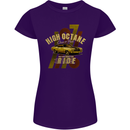 High Octane Ride 1971 Muscle Car Womens Petite Cut T-Shirt Purple