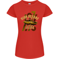 High Octane Ride 1971 Muscle Car Womens Petite Cut T-Shirt Red
