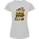 High Octane Ride 1971 Muscle Car Womens Petite Cut T-Shirt Sports Grey