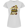 High Octane Ride 1971 Muscle Car Womens Petite Cut T-Shirt White