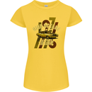 High Octane Ride 1971 Muscle Car Womens Petite Cut T-Shirt Yellow