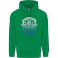 High Speed Junkies Biker Mortorcycle Childrens Kids Hoodie Irish Green