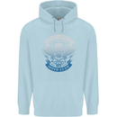 High Speed Junkies Biker Mortorcycle Childrens Kids Hoodie Light Blue
