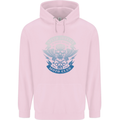 High Speed Junkies Biker Mortorcycle Childrens Kids Hoodie Light Pink