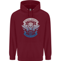 High Speed Junkies Biker Mortorcycle Childrens Kids Hoodie Maroon