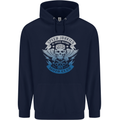 High Speed Junkies Biker Mortorcycle Childrens Kids Hoodie Navy Blue