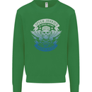High Speed Junkies Biker Mortorcycle Kids Sweatshirt Jumper Irish Green
