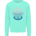 High Speed Junkies Biker Mortorcycle Kids Sweatshirt Jumper Peppermint