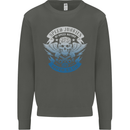High Speed Junkies Biker Mortorcycle Kids Sweatshirt Jumper Storm Grey