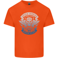 High Speed Junkies Biker Mortorcycle Kids T-Shirt Childrens Orange