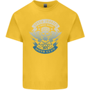 High Speed Junkies Biker Mortorcycle Kids T-Shirt Childrens Yellow