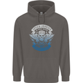 High Speed Junkies Biker Mortorcycle Mens 80% Cotton Hoodie Charcoal