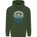 High Speed Junkies Biker Mortorcycle Mens 80% Cotton Hoodie Forest Green