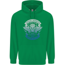 High Speed Junkies Biker Mortorcycle Mens 80% Cotton Hoodie Irish Green