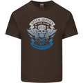 High Speed Junkies Biker Mortorcycle Mens Cotton T-Shirt Tee Top Dark Chocolate