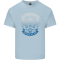 High Speed Junkies Biker Mortorcycle Mens Cotton T-Shirt Tee Top Light Blue