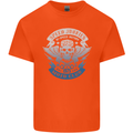High Speed Junkies Biker Mortorcycle Mens Cotton T-Shirt Tee Top Orange