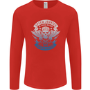 High Speed Junkies Biker Mortorcycle Mens Long Sleeve T-Shirt Red