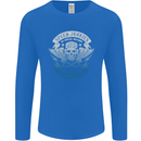 High Speed Junkies Biker Mortorcycle Mens Long Sleeve T-Shirt Royal Blue