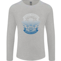 High Speed Junkies Biker Mortorcycle Mens Long Sleeve T-Shirt Sports Grey
