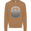 High Speed Junkies Biker Mortorcycle Mens Sweatshirt Jumper Caramel Latte