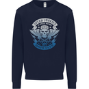 High Speed Junkies Biker Mortorcycle Mens Sweatshirt Jumper Navy Blue