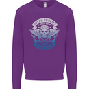 High Speed Junkies Biker Mortorcycle Mens Sweatshirt Jumper Purple