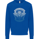 High Speed Junkies Biker Mortorcycle Mens Sweatshirt Jumper Royal Blue