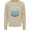 High Speed Junkies Biker Mortorcycle Mens Sweatshirt Jumper Sand