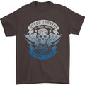 High Speed Junkies Biker Mortorcycle Mens T-Shirt Cotton Gildan Dark Chocolate