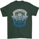 High Speed Junkies Biker Mortorcycle Mens T-Shirt Cotton Gildan Forest Green