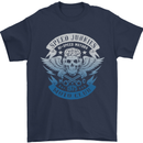 High Speed Junkies Biker Mortorcycle Mens T-Shirt Cotton Gildan Navy Blue