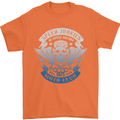 High Speed Junkies Biker Mortorcycle Mens T-Shirt Cotton Gildan Orange
