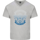 High Speed Junkies Biker Mortorcycle Mens V-Neck Cotton T-Shirt Sports Grey