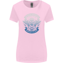 High Speed Junkies Biker Mortorcycle Womens Wider Cut T-Shirt Light Pink