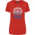 High Speed Junkies Biker Mortorcycle Womens Wider Cut T-Shirt Red