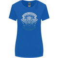 High Speed Junkies Biker Mortorcycle Womens Wider Cut T-Shirt Royal Blue
