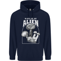 High as An Alien Magic Mushrooms LSD Trippy Childrens Kids Hoodie Navy Blue