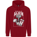 High as An Alien Magic Mushrooms LSD Trippy Childrens Kids Hoodie Red