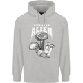 High as An Alien Magic Mushrooms LSD Trippy Childrens Kids Hoodie Sports Grey