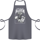 High as An Alien Magic Mushrooms LSD Trippy Cotton Apron 100% Organic Steel