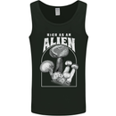 High as An Alien Magic Mushrooms LSD Trippy Mens Vest Tank Top Black