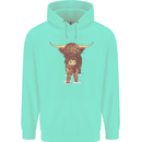Highland Cattle Cow Scotland Scottish Childrens Kids Hoodie Peppermint