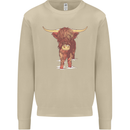 Highland Cattle Cow Scotland Scottish Mens Sweatshirt Jumper Sand