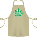 Highrish St. Patrick's Day Weed Drugs Funny Cotton Apron 100% Organic Khaki