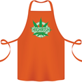 Highrish St. Patrick's Day Weed Drugs Funny Cotton Apron 100% Organic Orange